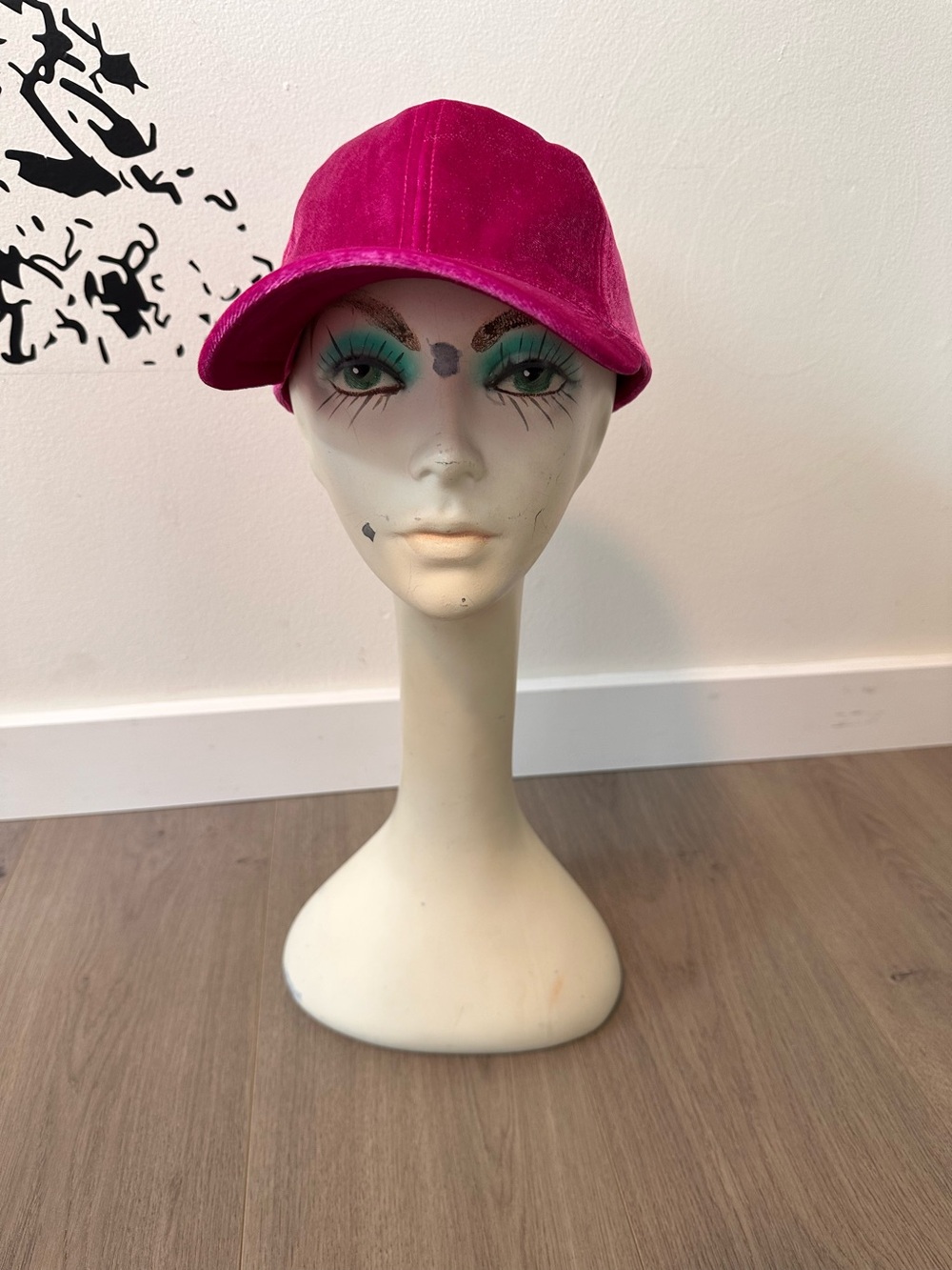 Women’s Hot Pink Velvet Baseball Cap